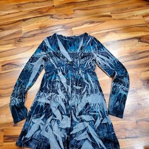 Sublimation dyed cardigan.